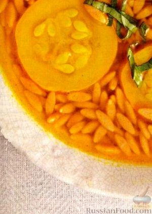 Рецепт Суп с кабачками и пастой орцо