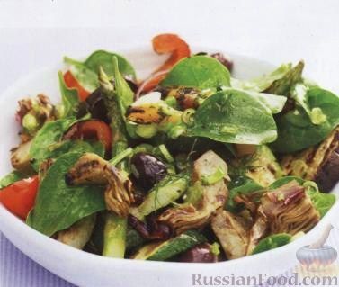 Рецепт Салат из овощей, жареных на гриле