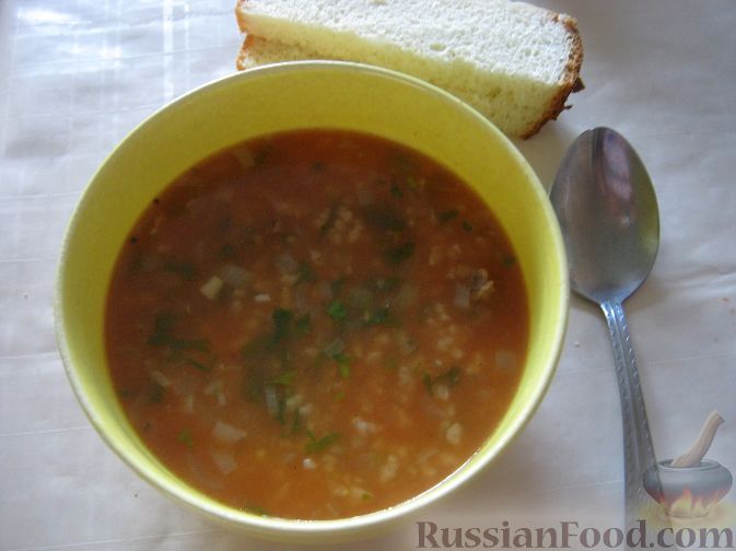 Рецепт Острый суп харчо с говядиной