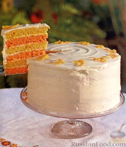 Рецепт Цитрусовый торт праздничный