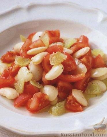 Рецепт Салат из фасоли, свежих помидоров и лаймов
