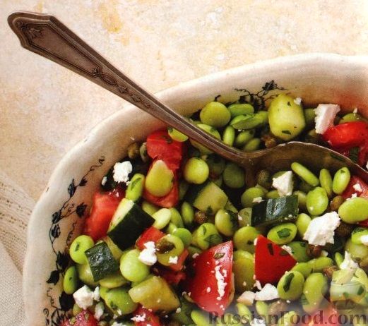 Рецепт Овощной салат с соевыми бобами