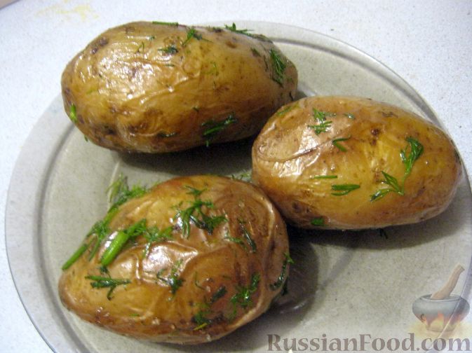 Рецепт Картофель, запеченный в фольге