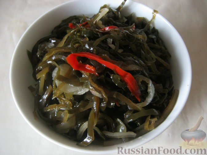 Рецепт Морская капуста с овощами по-корейски