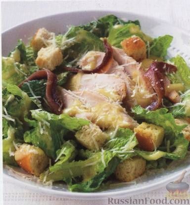 Рецепт Куриный салат «Цезарь»