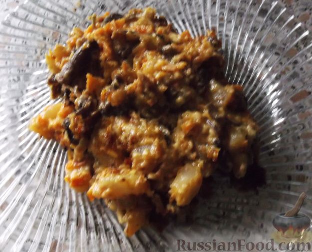 Рецепт Тушеный картофель с грибами