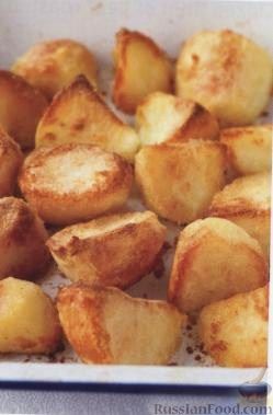 Рецепт Вкусная картошка, жаренная в духовке