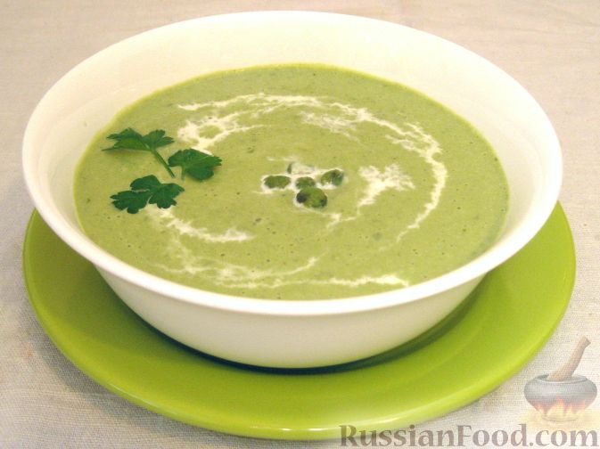 Рецепт Крем-суп из зеленого горошка