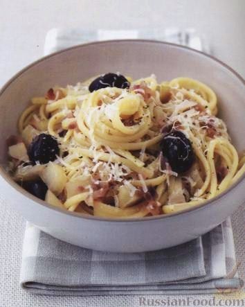 Рецепт Паста (макароны) с фенхелем и оливками