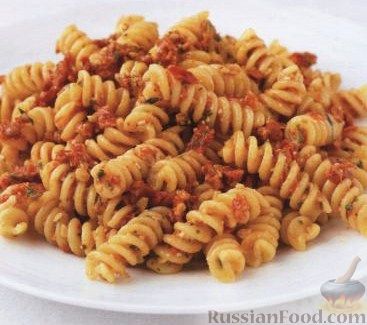 Рецепт Паста (макароны) с томатным соусом песто