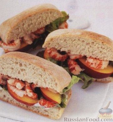 Рецепт Сэндвичи с вареными раками