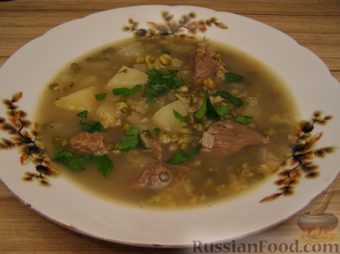 Рецепт Мясной суп с чечевицей