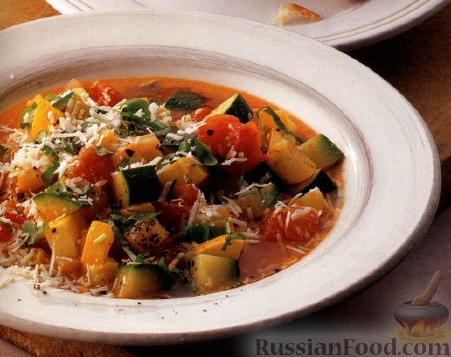 Рецепт Овощной суп с сыром