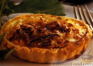 Рецепт Тарталетки с луком и сыром