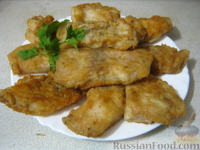 Рецепт Жареное филе пангасиуса