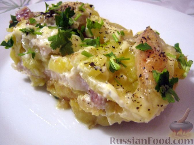 Рецепт Запеканка из картофеля с рыбой