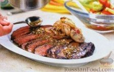 Рецепт Жареное на гриле мясо с чесночно-цитрусовым соусом