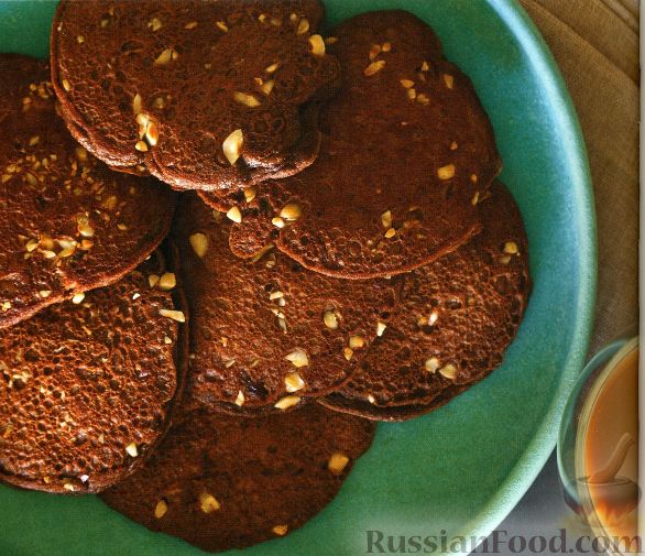 Рецепт Шоколадные блинчики с орешками