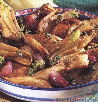 Рецепт Курица, запеченая с овощами