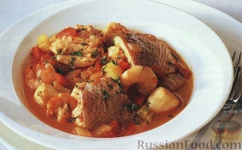 Рецепт Тушеные морепродукты