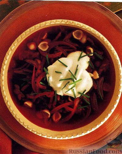 Рецепт Суп со свеклой и красным луком