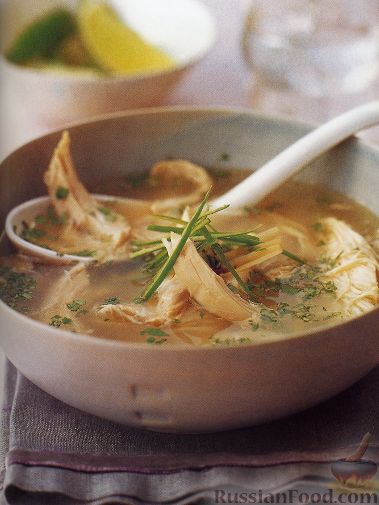Рецепт Куриный суп с рисом и лемонграссом