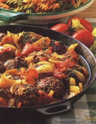 Рецепт Мясные фрикадельки в томатном соусе