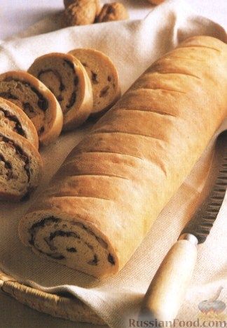 Рецепт Хлеб с орехами и оливками