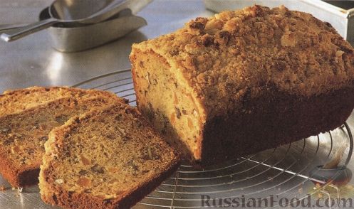 Рецепт Сладкий хлеб с курагой и грецким орехом