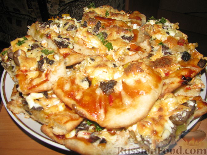 Рецепт Пицца с грибами