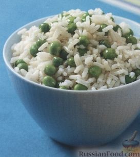 Рецепт Рис с зеленым горошком