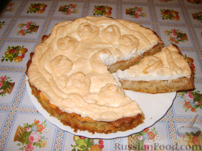 Рецепт Яблочный пирог с зефиром