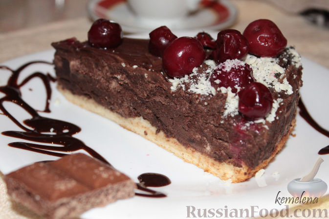 Рецепт Шоколадный десерт с вишней