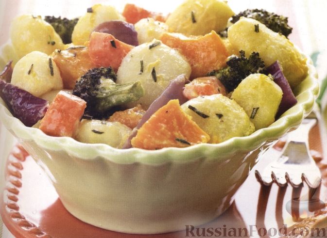Рецепт Ньокки с печеными овощами