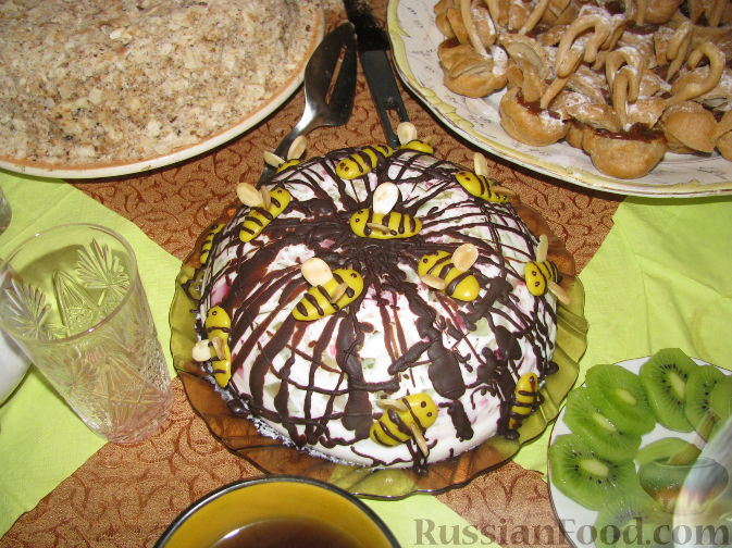 Рецепт Сметанно-желейный тортик