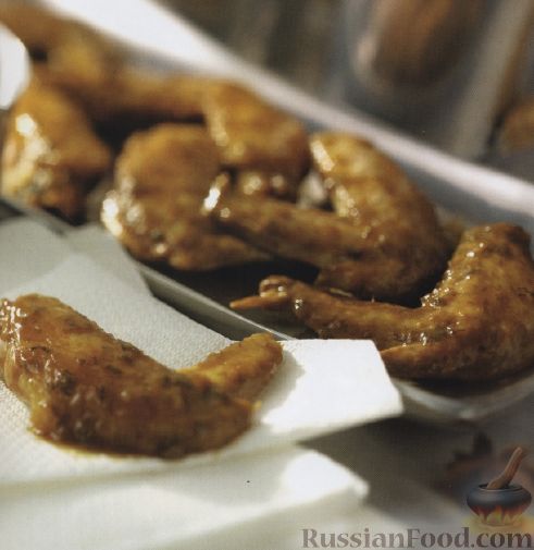 Рецепт Куриные крылышки, тушенные в соевом соусе