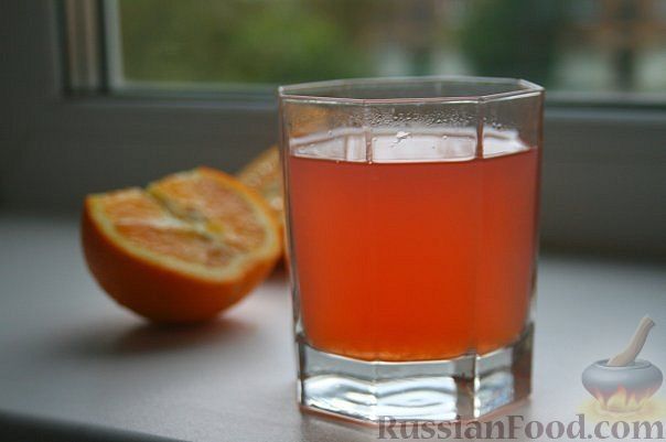 Рецепт Компот из яблок и апельсинов