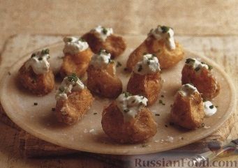 Рецепт Печеный картофель со сметаной и сыром