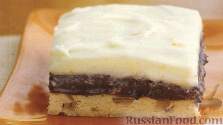 Рецепт Сливочно-шоколадный пирог с орехами