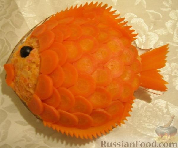 Рецепт Салат "Золотая рыбка"