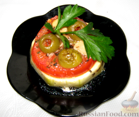 Рецепт Пикантные помидоры с чесноком