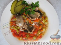 Фото приготовления рецепта: Рыба  с овощами - шаг №5