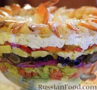 Фото к рецепту: Слоеный греческий салат