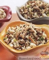 Фото к рецепту: Салат из риса и куриного филе