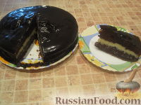 Фото к рецепту: Торт "Шоколад на кипятке"