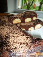 Фото к рецепту: Шоколадный пирог с творожными шариками