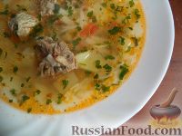Фото приготовления рецепта: Суп из свинины с вермишелью - шаг №14