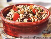 Фото к рецепту: Салат из чечевицы и кускуса