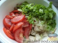 Фото приготовления рецепта: Овощной салат "Взрыв вкуса" с тофу - шаг №9