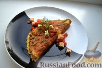 Фото к рецепту: Омлет с маскарпоне, фетой, томатами